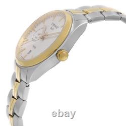 Tissot PR100 GMT Two Tone Steel Silver Dial Quartz Watch T101.452.22.031.00