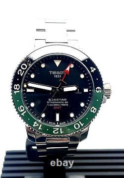 Tissot Seastar 1000 Powermatic 80 GMT Black Dial Watch T1204291105101