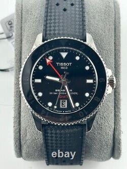 Tissot Seastar 1000 Quartz GMT 40mm Black Dial Watch T120.852.17.051.00 New