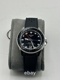 Tissot Seastar 1000 Quartz GMT 40mm Black Dial Watch T120.852.17.051.00 New