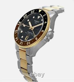 Tissot T1208522205100 Mens Seastar 1000 Root Beer GMT Watch New with Tags