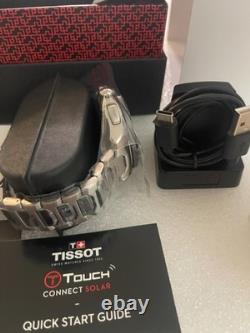 Tissot T-Touch Connect Solar GMT Digital Men's Watch T1214204405100 NEW