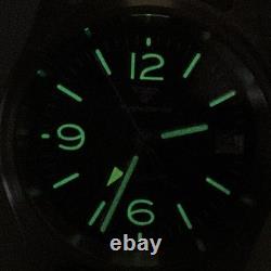 Titanium NH34A GMT Automatic Pilot Watch Men Blue 200m Waterproof Sapphire 36mm