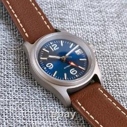 Titanium NH34A GMT Automatic Pilot Watch Men Blue 200m Waterproof Sapphire 36mm