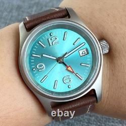 Titanium NH34A GMT Automatic Watch Men Pilot Watch 200m Waterproof Sapphire 36mm