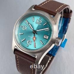 Titanium NH34A GMT Automatic Watch Men Pilot Watch 200m Waterproof Sapphire 36mm