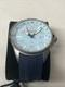 Torgoen T48 GMT ICE BLUE ION PLATED 44mm, Navy Silicone Strap NEW