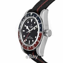 Tudor Heritage Black Bay GMT Auto 41mm Steel Mens Strap Watch Date 79830RB