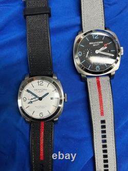 Two SEAKOSS $195 GMT AUTOMATIC, 45 MM, DATE, SAPPHIRE CRYSTAL