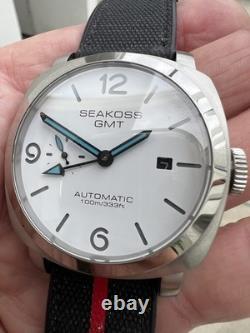 Two SEAKOSS $195 GMT AUTOMATIC, 45 MM, DATE, SAPPHIRE CRYSTAL