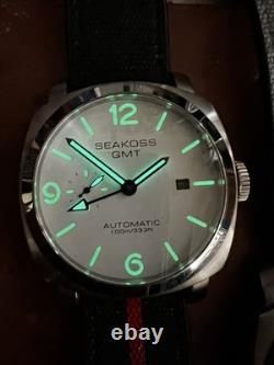 Two SEAKOSS $195 GMT AUTOMATIC, 45 MM, DATE, SAPPHIRE CRYSTAL