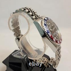 U22601 without tags SEIKO MOD PEPSI GMT SAPPHIRE CRYSTAL AUTOMATIC NH34 G2U