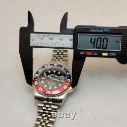 U22601 without tags SEIKO MOD PEPSI GMT SAPPHIRE CRYSTAL AUTOMATIC NH34 G2U