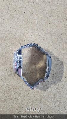 U22601 without tags SEIKO MOD PEPSI GMT SAPPHIRE CRYSTAL AUTOMATIC NH34 G2U
