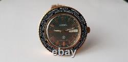 USSR World Time GMT Raketa wristwatch 1980s Cal. 2628. H runs good condition