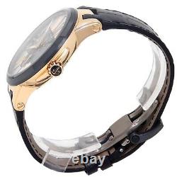 Ulysse Nardin Executive Dual Time 18k Rose Gold Silver Men's Watch 246-00/421