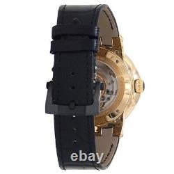 Ulysse Nardin Executive Dual Time 18k Rose Gold Silver Men's Watch 246-00/421