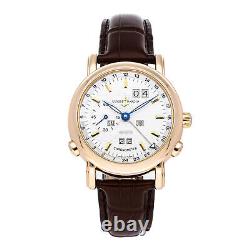 Ulysse Nardin GMT Perpetual Automatic 40mm Rose Gold Mens Strap Watch 322-88/91