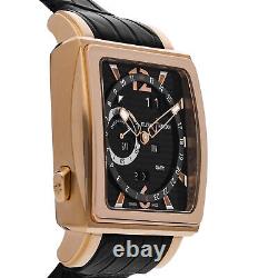 Ulysse Nardin Quadrato GMT Perpetual Auto Rose Gold Mens Strap Watch 326-90/92