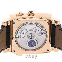 Ulysse Nardin Quadrato GMT Perpetual Auto Rose Gold Mens Strap Watch 326-90/92