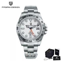 V2 PAGANI Design New Men's Automatic Mechanical Watch GMT 42mm 100m USA SELLER
