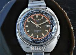 VINTAGE SEIKO GMT WORLD TIME REF 6117-6400 AUTOMATIC JAPANESE WATCH Ca 1975