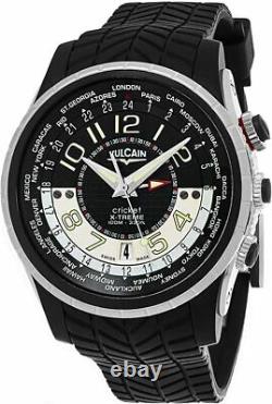 VULCAIN AVIATOR Cricket Alarm GMT World Timer EXTREME 44MM Watch BOX & PAPERS