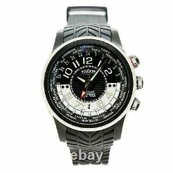 VULCAIN AVIATOR Cricket Alarm GMT World Timer EXTREME 44MM Watch BOX & PAPERS