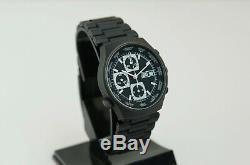 Valjoux 7750 World-Time GMT chronograph automatic, 40mm Steel & Black PVD plated