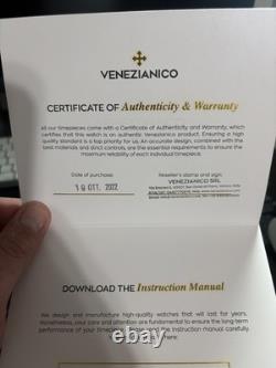 Venezianico Nereide GMT 3521504C 39mm Seiko NH34A GMT Black Dial