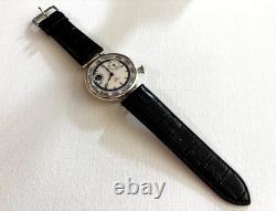 Very Rare Omega GMT World Time Men's Wristwatch Swiss Made Big Size 49 mm
