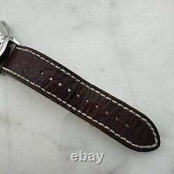 Victorinox SWISS ARMY Men INFANTRY DUAL TIME 4 HANDER GMTCream DlBrown Leather