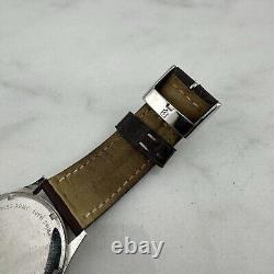 Victorinox SWISS ARMY Men INFANTRY DUAL TIME 4 HANDER GMTCream DlBrown Leather