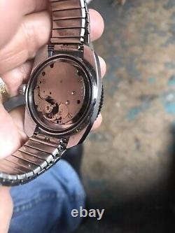 Vintage 1970's Chateau Men Rally GMT World Timers Diver Watch Needs Service