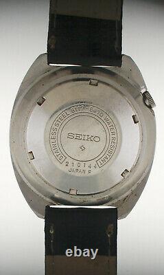 Vintage 1970s Seiko Navigator Timer GMT Watch 6117-6410 Pilot Date Automatic