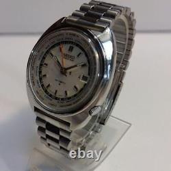 Vintage 1974 SEIKO World Time (GMT) 6117-6400 OG Automatic 3rd Overhauled