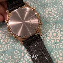 Vintage 1990 SEIKO GMT World Timer Mens Quartz Watch Gold Alarm Date Chrono