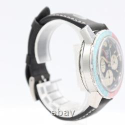 Vintage 40mm Heuer 2466c Autavia GMT Pepsi Men's Mechanical Wristwatch V 72
