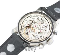 Vintage 40mm Heuer 2466c Autavia GMT Pepsi Men's Mechanical Wristwatch V 72