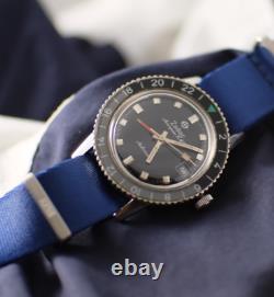 Vintage 60s Zodiac Aerospace GMT Watch with lots of straps