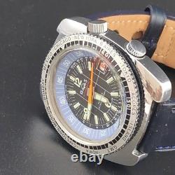 Vintage Arios Mechanical Gmt Mens 40mm Watch