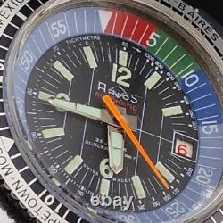 Vintage Arios Mechanical Gmt Mens 40mm Watch