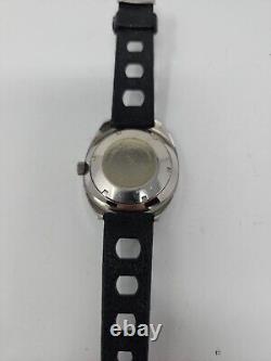 Vintage Clinton Automatic Diver Watch World Time 25Jewels All SS 20ATM