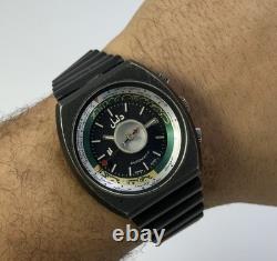 Vintage Dalil Qibla Compass & World Time Swiss Muslim Automatic 41mm GMT 1970's