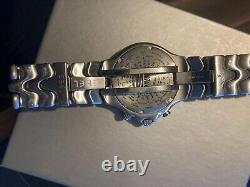 Vintage Ebel Sport Wave Meridian World Time GMT Stainless Automatic Men's Watch