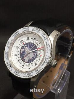 Vintage Fortis Automatic B-47 World time GMT Swiss 25J Men Watch Working Mod