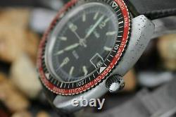 Vintage GALAXIE By ELGIN Hand Wind World Time GMT Base Metal Diver's Watch