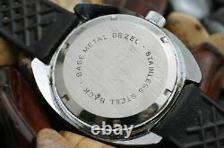 Vintage GALAXIE By ELGIN Hand Wind World Time GMT Base Metal Diver's Watch