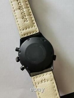 Vintage Gallet Valjoux 7750 World-Time GMT chronograph automatic Black PVD