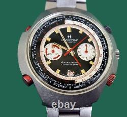 Vintage Late 60's Hamilton Count-Down Chrono-Matic GMT Worldtime Watch Cal. 14